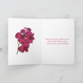 Orchideeën. Kaart voor de verjaardag van de schoon (Binnen)