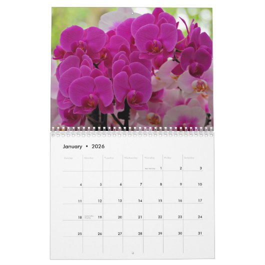 Orchideeën Kalender (Jan 2026)