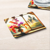 Orchideeën Kartonnen Onderzetters (Schuin)