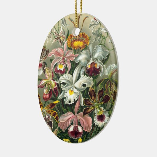 orchideeën keramisch ornament (Links)