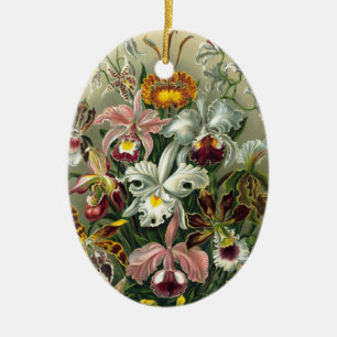 orchideeën keramisch ornament