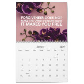 Orchideeën met een leven lang wandkalender kalender (Jan 2027)
