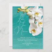 Orchideeën Moederdag Dankjewel Berichtkaart Kaart (Voorkant)