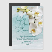 Orchideeën Moederdag Nanna Bericht Magnetische Kaa Magnetische Uitnodiging (Voorkant / Achterkant)