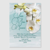 Orchideeën Moederdag Nanna Bericht Magnetische Kaa Magnetische Uitnodiging (Voorkant)