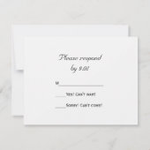 Orchideeën op de Kaart van de RSVP-respons voor he (Achterkant)