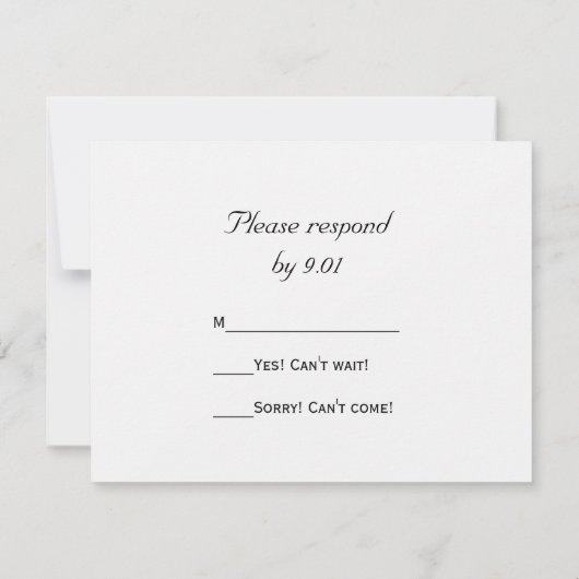 Orchideeën op de Kaart van de RSVP-respons voor he (Achterkant)