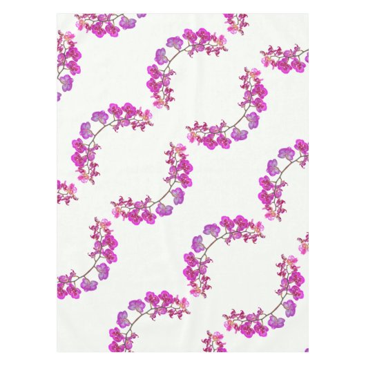 Orchideeën op lichtachtergrond tafelkleed (Voorkant)