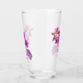 Orchideeën op lichte achtergrond Drink glas (Rechts)