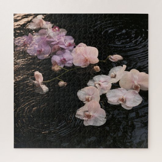 Orchideeën op Stilstaand Water Legpuzzel (Verticaal)