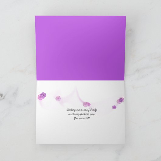 orchideeën op witte handdoeken met zeester voor ec kaart (Binnen)