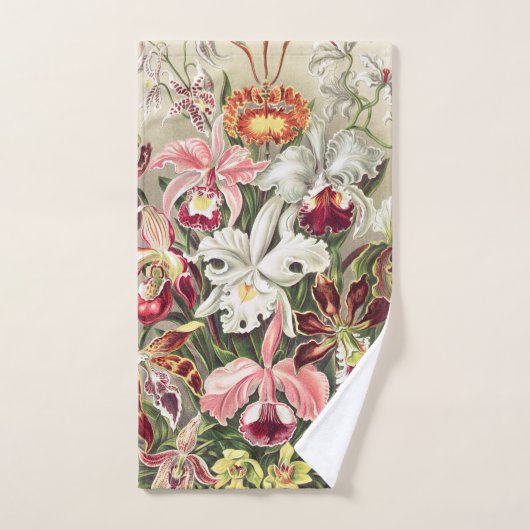 Orchideeën, Orchideae Denusblumen, door Ernst Haec Bad Handdoek (Handdoek)