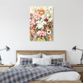 Orchideeën, Orchideae Denusblumen door Ernst Haeck Canvas Afdruk (Insitu (Slaapkamer))