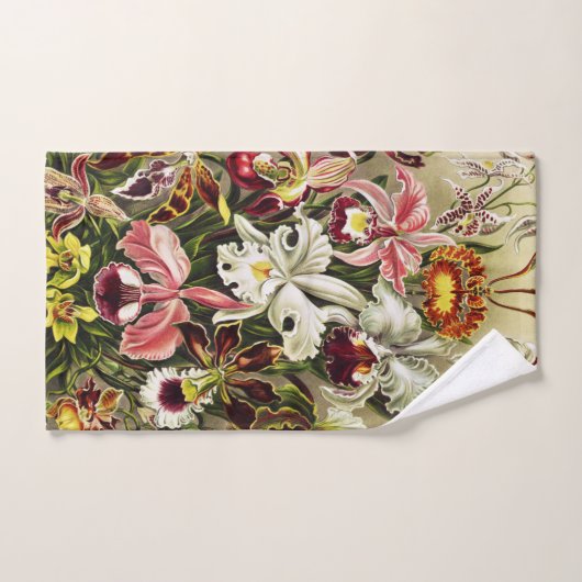 Orchideeën, Orchideae Denusblumen Ernst Haeckel Bad Handdoek (Handdoek)