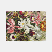 Orchideeën, Orchideae Denusblumen Ernst Haeckel Fleece Deken (Voorkant (Horizontaal))