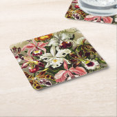 Orchideeën, Orchideae Denusblumen Ernst Haeckel Kartonnen Onderzetters (Schuin)