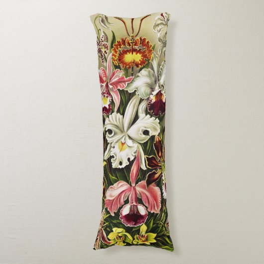 Orchideeën, Orchideae Denusblumen Ernst Haeckel Lichaamskussen (Voorkant Verticaal)