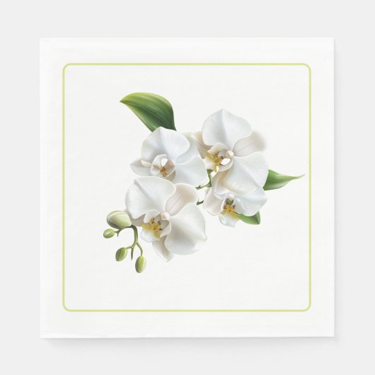 Orchideeën Papieren Servetten (Voorkant)