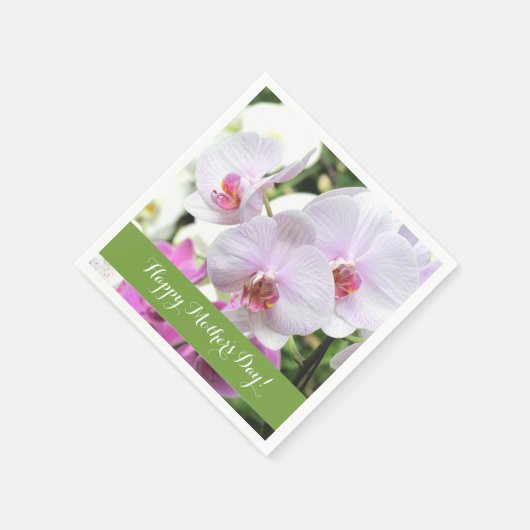 Orchideeën Papieren servetten (Hoek)