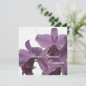 Orchideeën/ Persoonlijke Uitnodigingen voor Iedere (Staand voorkant)