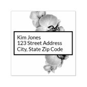 Orchideeën Retouradres Zelfinktende Rubber Stamp Stempel (Design)