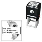 Orchideeën Retouradres Zelfinktende Rubber Stamp Zelfinktende Stempel (In situ)