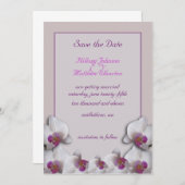 Orchideeën Save the Date Aankondiging (Voorkant / Achterkant)