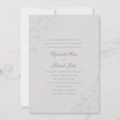 Orchideeën Silky Ivory formele traditionele bruilo Kaart (Voorkant)