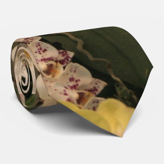 Orchideeën Stropdas (Opgerold)