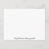 Orchideeën Succulenten Monsteras Waterverf Briefka Briefkaart (Achterkant)