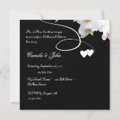 Orchideeën & Swirls Rehearsal Dinner Invitation Kaart (Achterkant)