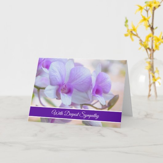 Orchideeën Sympathcard Kaart (Gele Bloem)