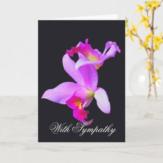 Orchideeën Sympathcard Kaart (Gele Bloem)