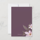 Orchideeën Sympathie Hartelijk dank Bedankkaart (Achterkant)