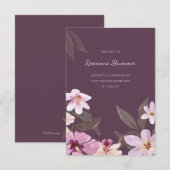 Orchideeën Sympathie Hartelijk dank Bedankkaart (Voorkant / Achterkant)