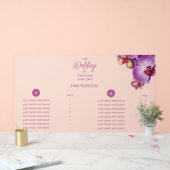 Orchideeën Trouwacryl Zitting Grafiek Acryl Bord (Huwelijk)