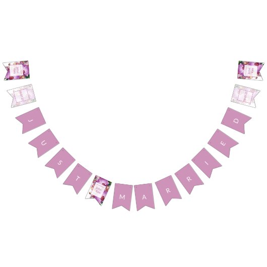 Orchideeën Trouwen Net Getrouwd Bunting Banner (Alle)