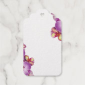Orchideeën Trouwgoud Cadeaulabels (Achterkant)