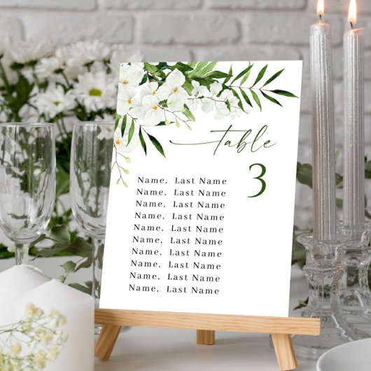 Orchideeën Trouwtafel Aantal Zitplaatsen Grafiek K Kaart