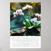 Orchideeën tuin 2025 kalender poster (Voorkant)