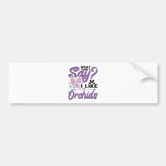 Orchideeën Tuinieren Bumpersticker (Voorkant)