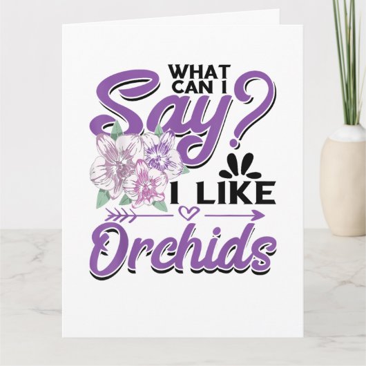 Orchideeën Tuinieren Kaart (Voorkant)