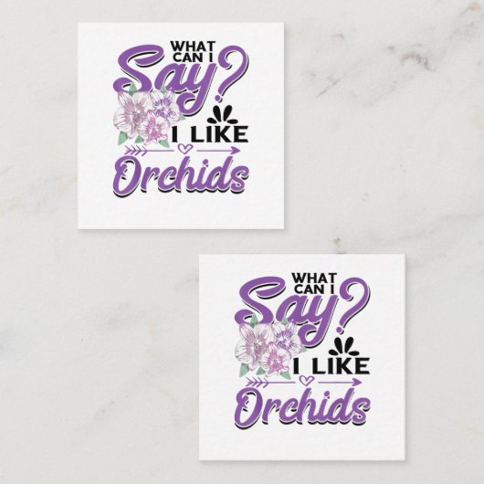 Orchideeën Tuinieren Klantenkaartje (Voorkant / Achterkant)