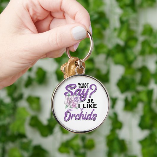 Orchideeën tuinieren sleutelhanger (Hand)