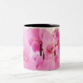 orchideeën. tweekleurige koffiemok (Center)