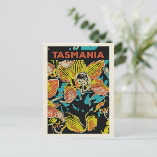 Orchideeën uit Tasmania, Australië Briefkaart (Staand voorkant)