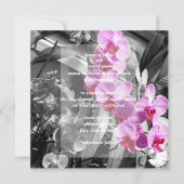 orchideeën-uitnodiging kaart (Voorkant)