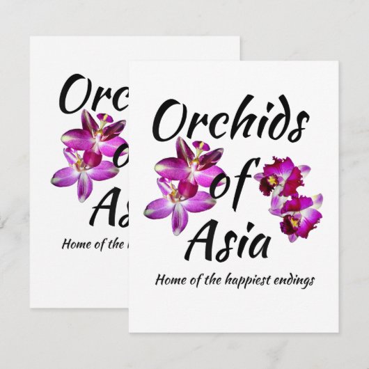 Orchideeën van Azië Aankondiging (Voorkant / Achterkant)