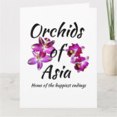Orchideeën van Azië Bedankkaart (Voorkant)