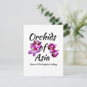 Orchideeën van Azië Bedankkaart (Staand voorkant)